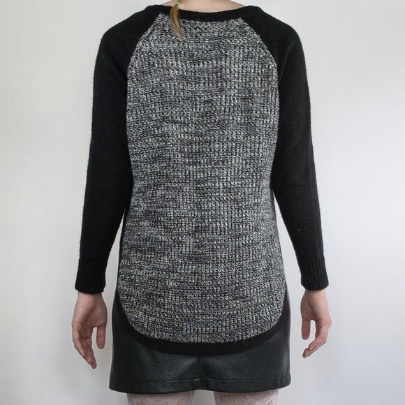 Super Soft Thick Black & Grey Crewneck Sweater - Picture 2 of 10